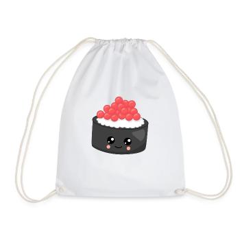 sushi - Drawstring Bag - white - Front