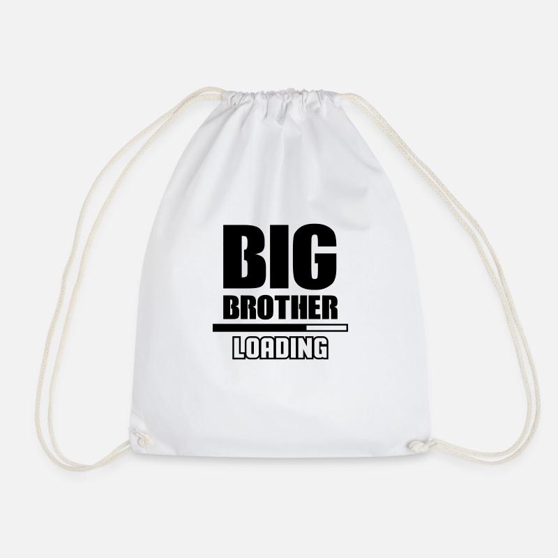 big brother loading - Drawstring Bag - white