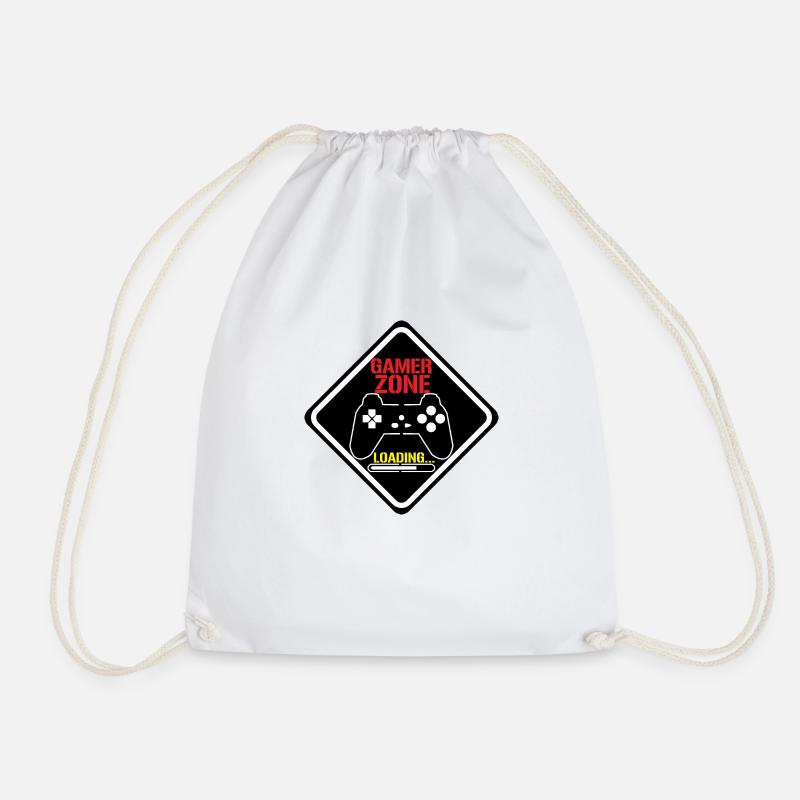 Gamer Zone - Drawstring Bag - white