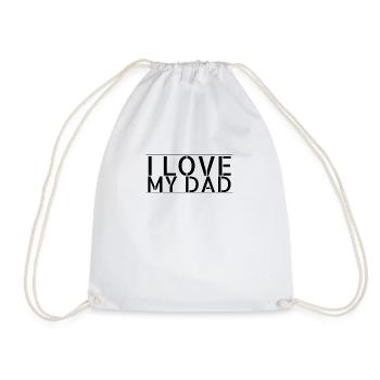 family - I love my dad - Turnbeutel - Weiß - Vorne