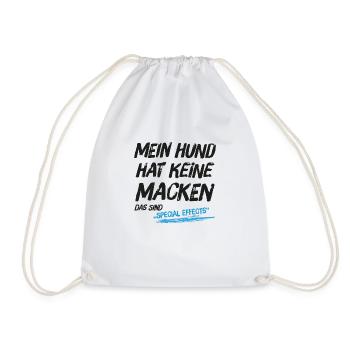 Mein Hund hat keine Macken das sind Special Effect - Turnbeutel - Weiß - Vorne