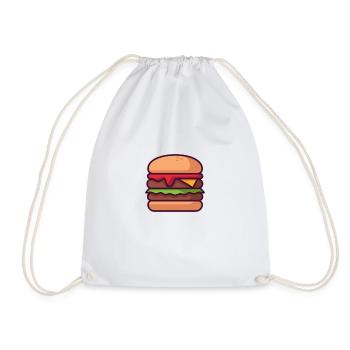 Hamburger - Sac de sport léger - blanc - Devant