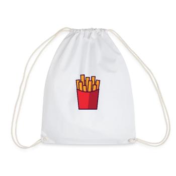 Pommes - Turnbeutel - Weiß - Vorne