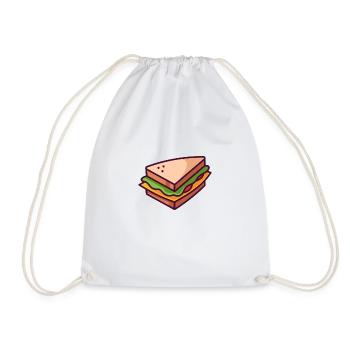 sandwich - Drawstring Bag - white - Front