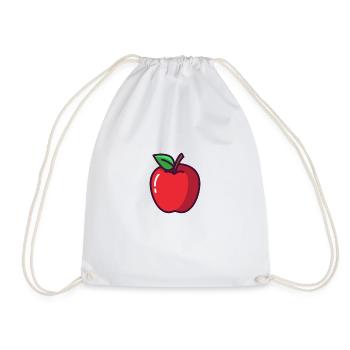 Apfel - Turnbeutel - Weiß - Vorne