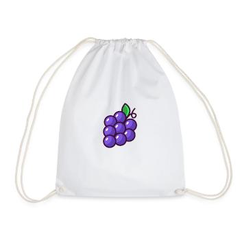 grapes - Drawstring Bag - white - Front