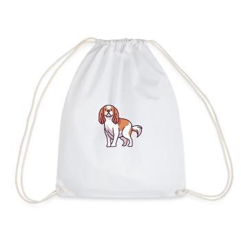 Cavalier King Charles Spaniel - Turnbeutel - Weiß - Vorne
