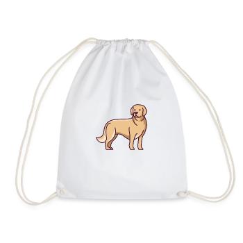 Golden Retriever - Turnbeutel - Weiß - Vorne
