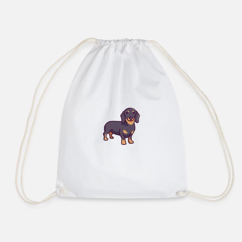 Dachshund - Turnbeutel - Weiß