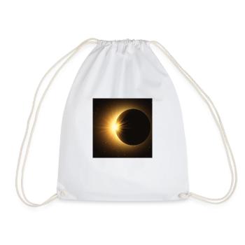 Space pattern - Drawstring Bag - white - Front