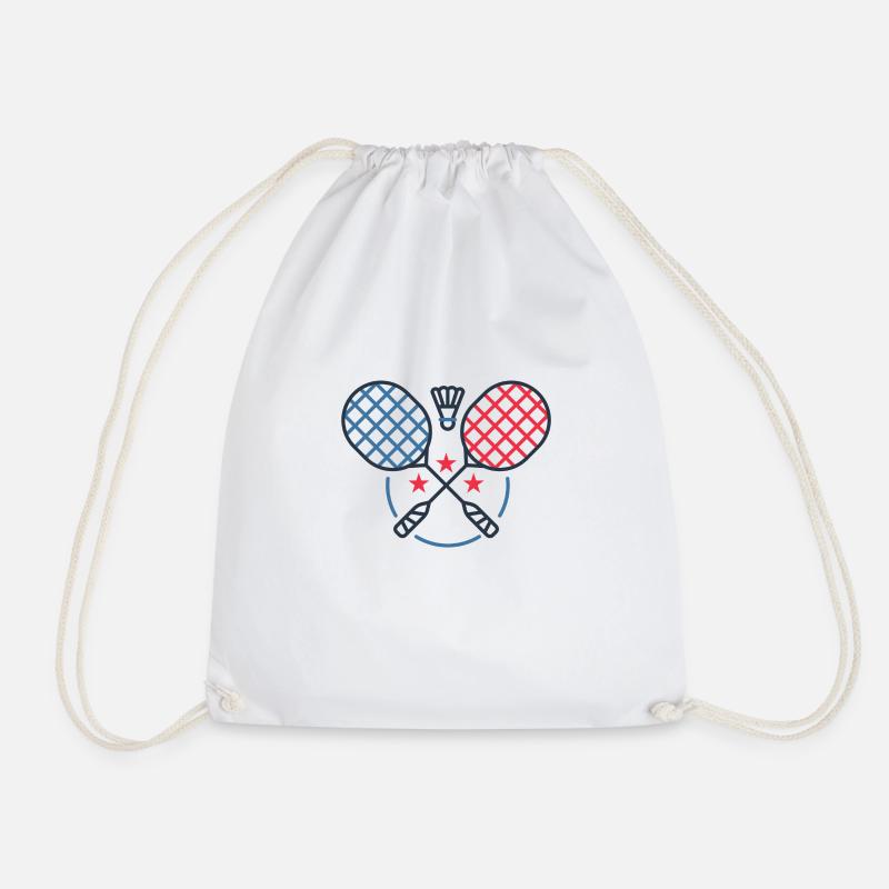 Badminton - Turnbeutel - Weiß