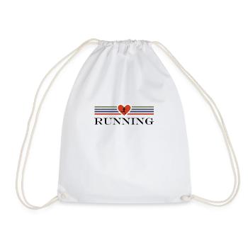 Aimer Courir Passion footing course à pied - Sac de sport léger - blanc - Devant