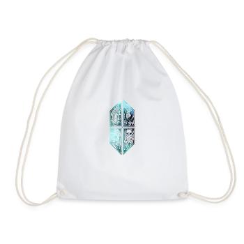 Cthulhu ornament galaxy 2 - Drawstring Bag - white - Front