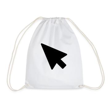 Mouse pointer - Drawstring Bag - white - Front