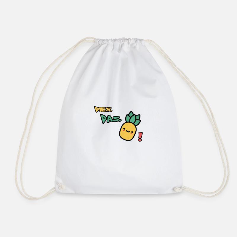 Dias Das Ananas - Turnbeutel - Weiß
