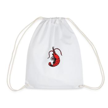Langoustines Crevettes Crevettes Scampi - Sac de sport léger - blanc - Devant