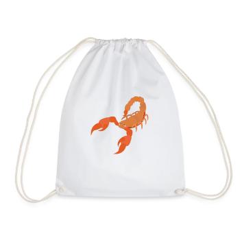 Scorpio - Drawstring Bag - white - Front