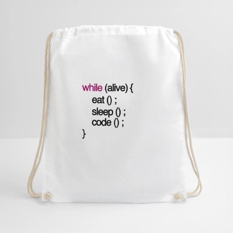 tandis que le code vivant Programmation de programmation informaticien Sac de sport léger