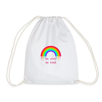 arc en ciel - Sac de sport léger - blanc - Devant