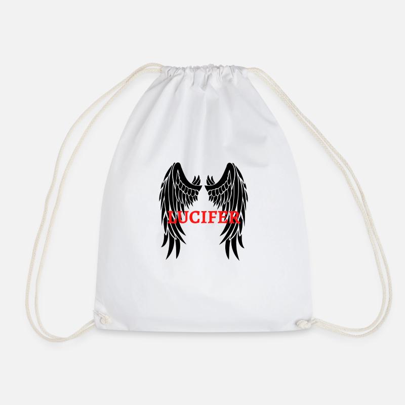 Lucifer - Drawstring Bag - white