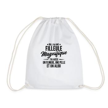 Oui j'ai une filleule magnifique - Sac de sport léger - blanc - Devant