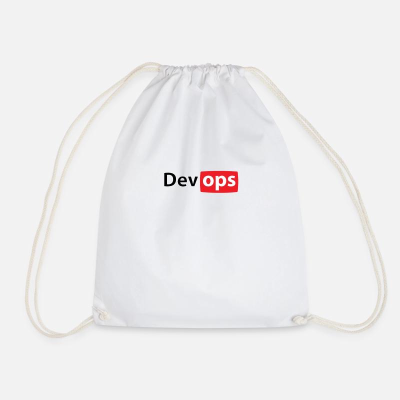 devopstube - Turnbeutel - Weiß