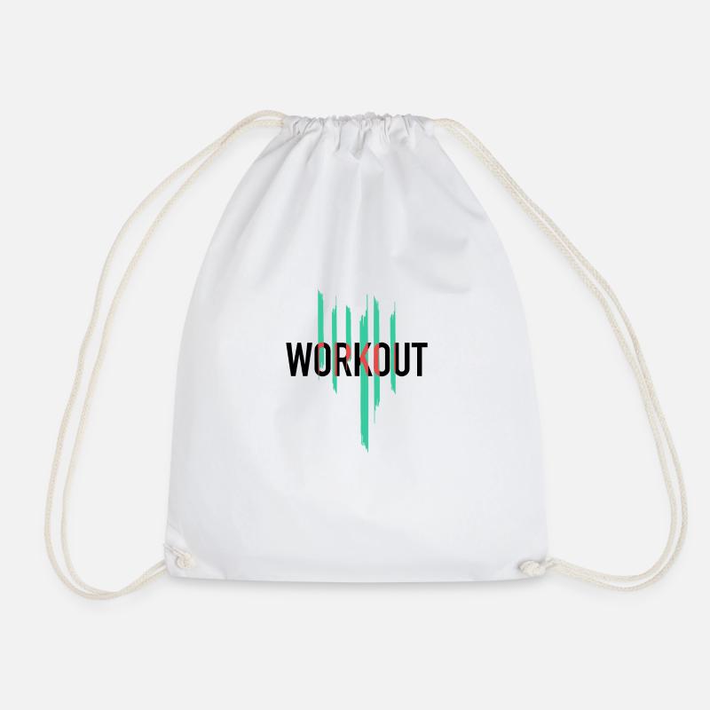 WORKOUT - Drawstring Bag - white