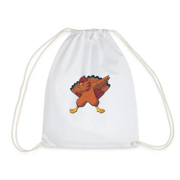 dabbing de dinde - Sac de sport léger - blanc - Devant