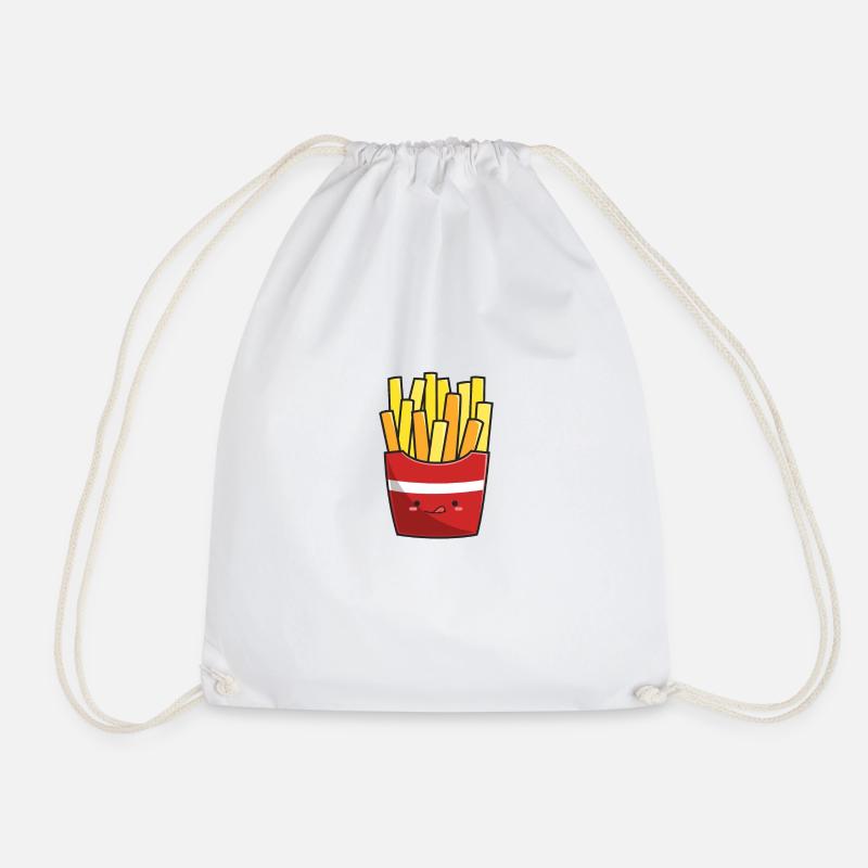 Pommes frittes - Turnbeutel - Weiß