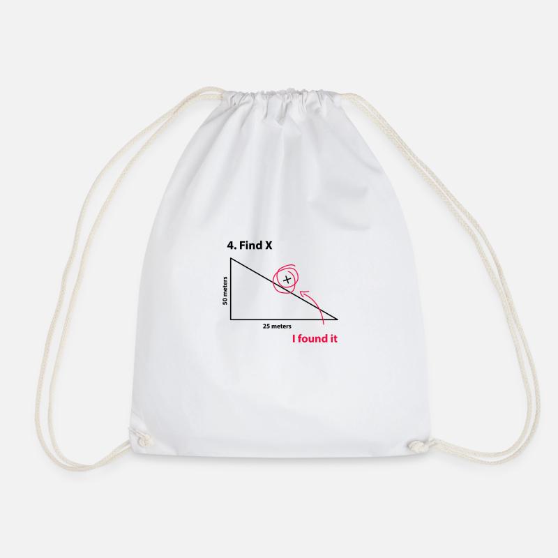 Find X - Drawstring Bag - white