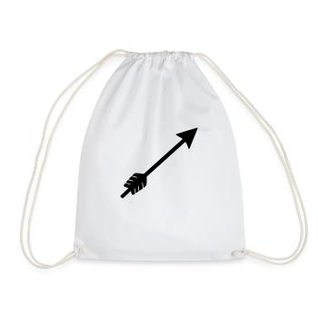 Flèche flèche - Sac de sport léger - blanc - Devant