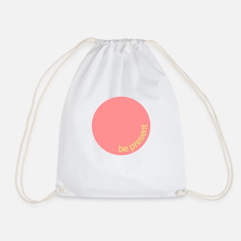Messenger Logo 2 color - Drawstring Bag - white