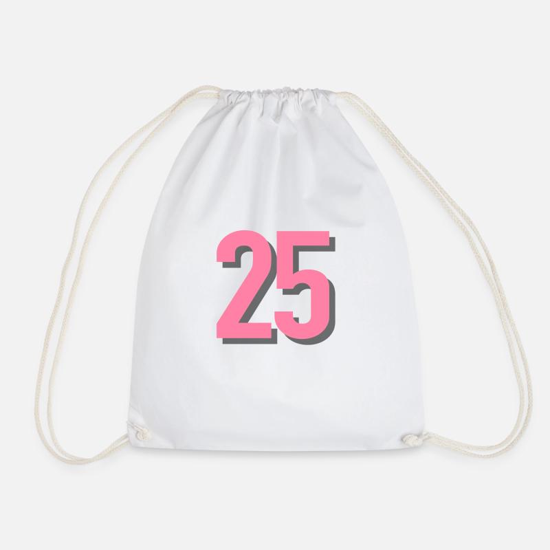 25 - Drawstring Bag - white