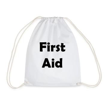 First Aid - Turnbeutel - Weiß - Vorne