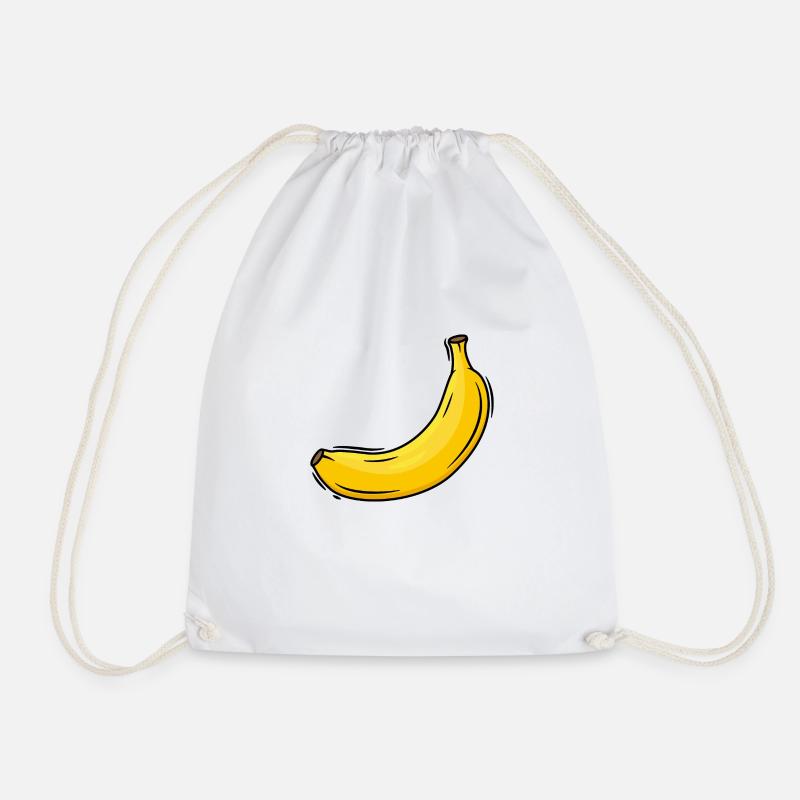 Ripe banana - Drawstring Bag - white