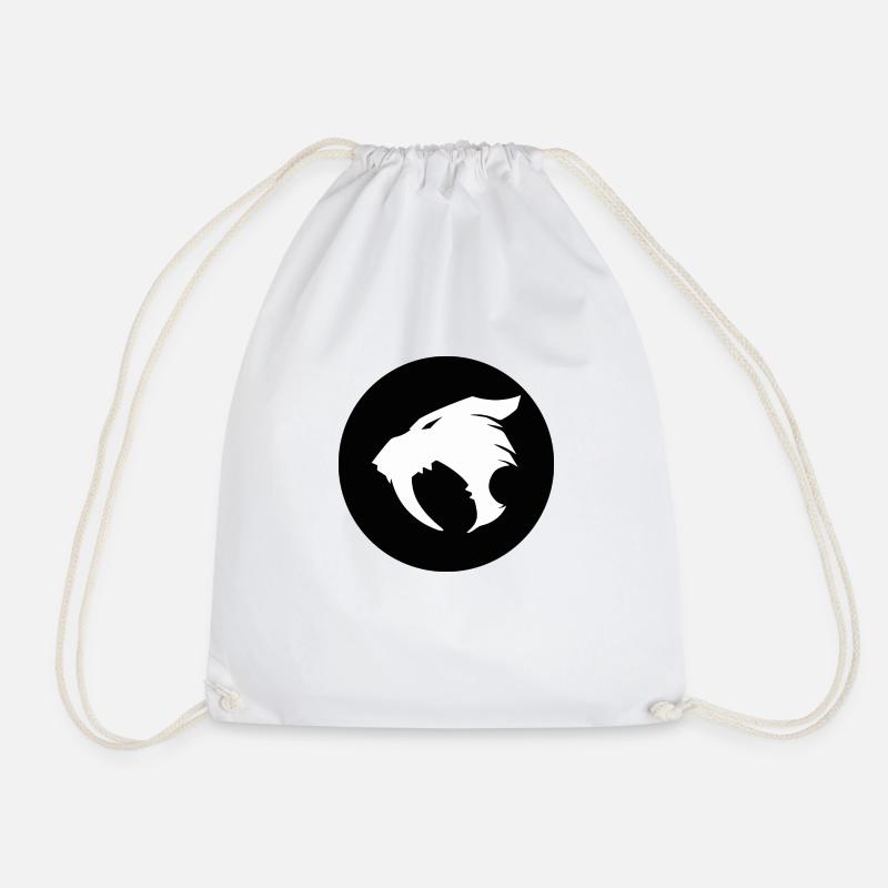 Saber-toothed tiger - Drawstring Bag - white