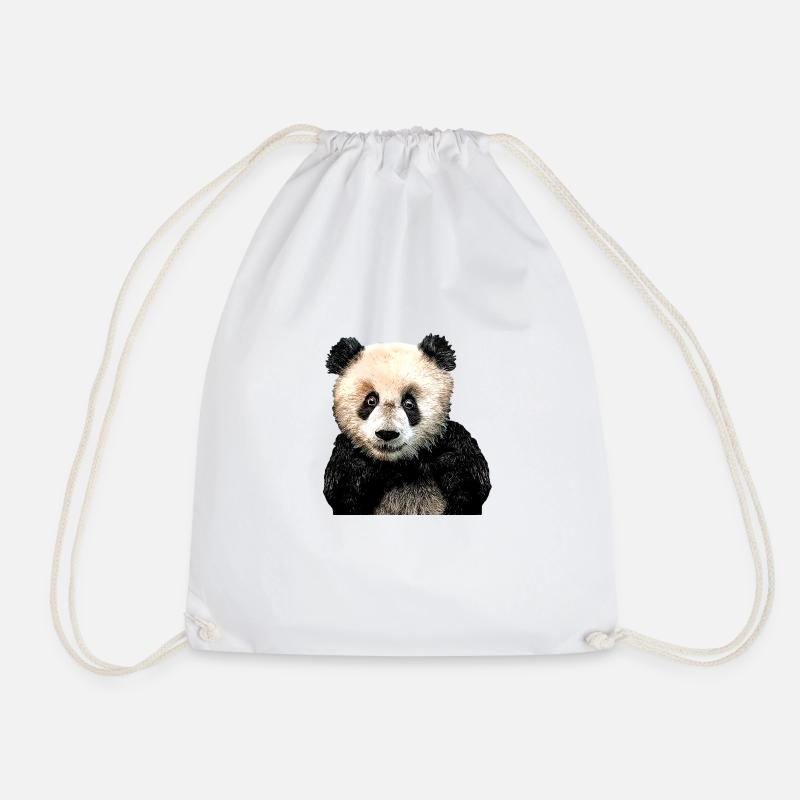 Panda. - Turnbeutel - Weiß