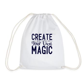 Create your own Magic - Drawstring Bag - white - Front