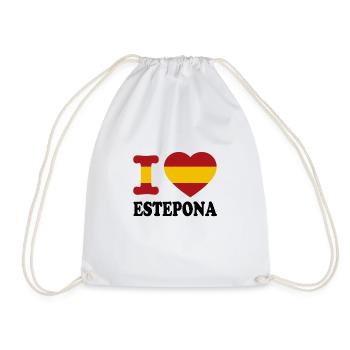 I love Estepona - Drawstring Bag - white - Front