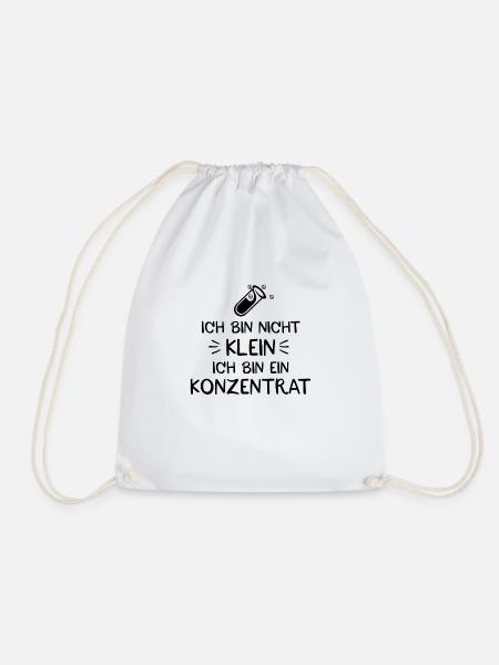 Ich bin nicht klein ich bin ein Konzentrat - Turnbeutel - Weiß