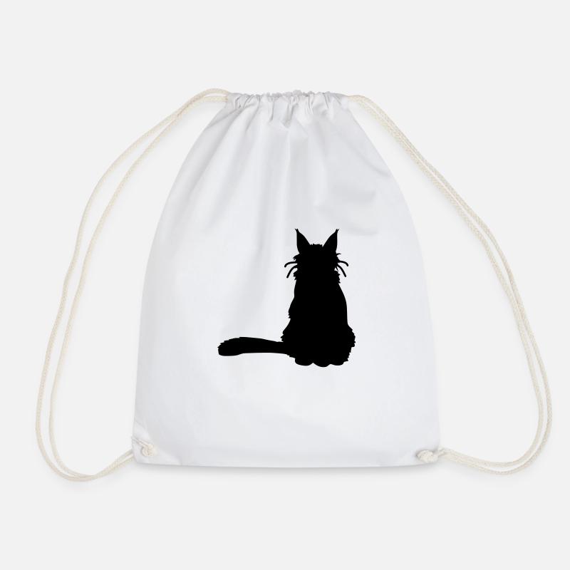 cat - Turnbeutel - Weiß