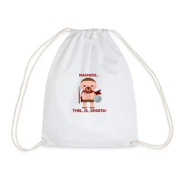 Sparta - Drawstring Bag - white - Front
