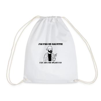 J'ai pas de calvitie - Sac de sport léger - blanc - Devant