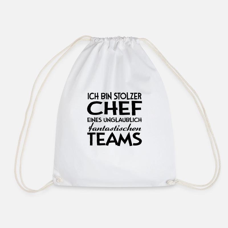 Chef Teams Geschenk Arbeit Humor - Turnbeutel - Weiß