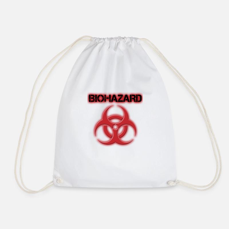biohazar - Drawstring Bag - white