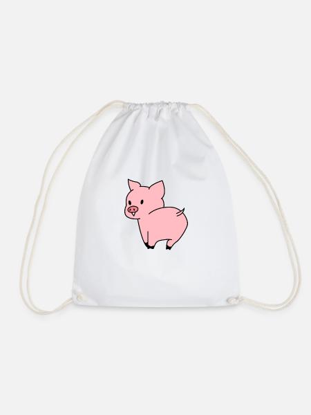 Süßes Schwein - Turnbeutel - Weiß