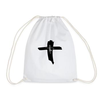 Croix chrétienne, Faith - Sac de sport léger - blanc - Devant