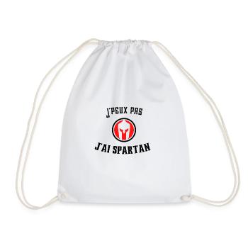 J peux pas j ai spartan - Sac de sport léger - blanc - Devant