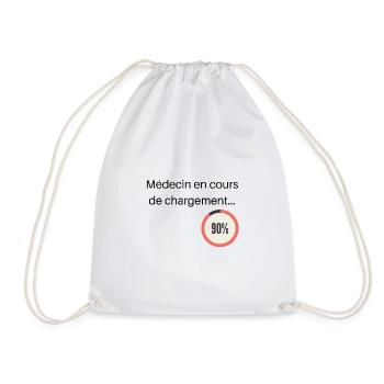 Médecin en cours de chargement citation humour - Sac de sport léger - blanc - Devant