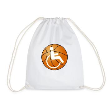 Rollstuhlbasket - Turnbeutel - Weiß - Vorne
